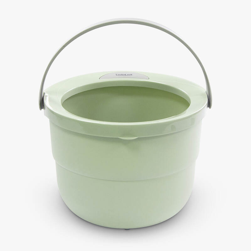 Bộ Cây Lau Nhà Mini Spin Mop & 2 Bông Lau Nhà - Màu Xanh Mint - Locknlock - ETM498MIT, , large image number null